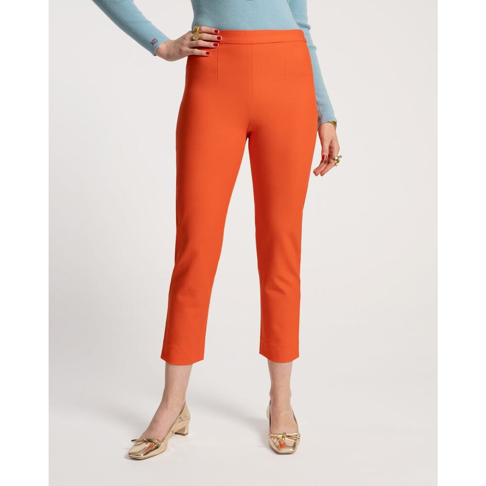 NWT Frances Valentine Lucy Pant Japanese Stretch Blend Orange‎ 2